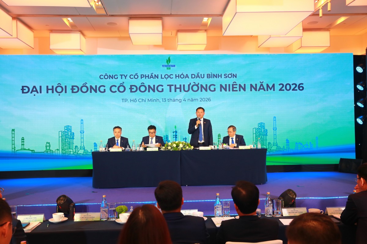 Đại hội đồng cổ đông thường niên Công ty CP Lọc hóa dầu Bình Sơn năm 2026 Đại hội đồng cổ đông thường niên Công ty CP Lọc hóa dầu Bình Sơn năm 2026