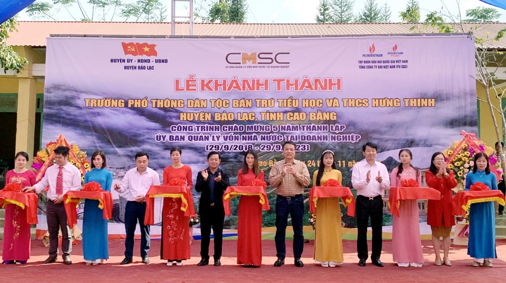 Khánh thành công trình trường học tại Cao Bằng do PV GAS tài trợ kinh phí